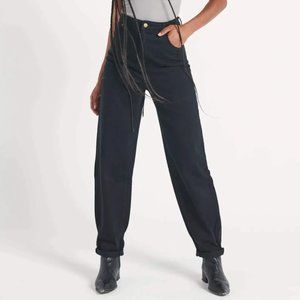 Rolla's Genie Barrel Leg Jeans Size 26 Black